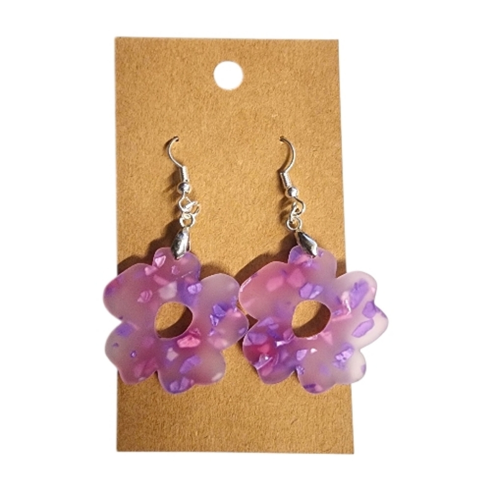 Petal Dream Acrylic Drop Earrings